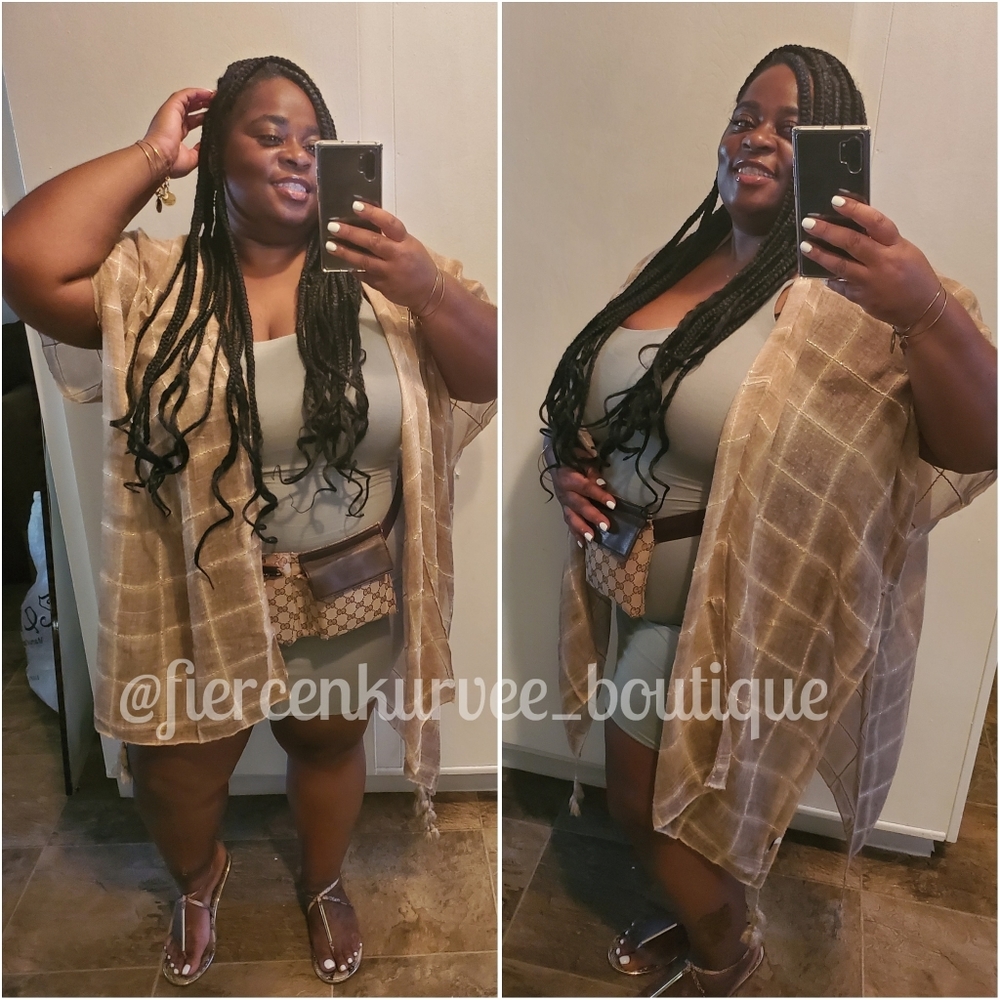 Plus size kimono